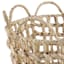 Grace Mitchell Braided Water Hyacinth Basket with Scalloped Edge, Medium