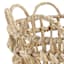 Grace Mitchell Braided Water Hyacinth Basket with Scalloped Edge, Small