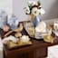 White Ceramic Flower Trinket Bowl, 4x2