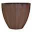 Brown Scalloped Outdoor Planter, Small