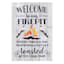 Welcome to our Firepit Garden Flag, 18"
