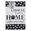 A House Is Not a Home Without Paw Prints Garden Flag, 12.5"