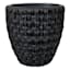 Found & Fable Black Woven Plicker Outdoor Planter, Large