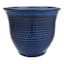 Providence Blue Honeycomb Outdoor Planter, Medium