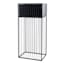 Black Metal Rectangle Planter Stand, Large