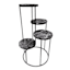 Black Metal Outdoor Plant Stand, Large