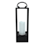Laila Ali Black Metal Outdoor Lantern, 16"