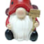 Ladybug Gnome Outdoor Garden Statue, 12"