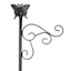 Bronze Metal Butterfly Shepard's Hook, 48"