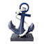 Providence Navy Blue Anchor Outdoor Garden Statue, 13.5"