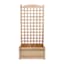Wooden Garden Trellis with Planter Box, 36"