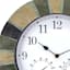 Outdoor Clock with Thermometer & Hygrometer, 13.5"