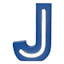 Tiny Dreamers 6" Blue LED Monogram Letter, J