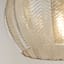 Found & Fable Chevron Glass Pendant Light, 9"
