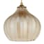 Found & Fable Chevron Glass Pendant Light, 9"