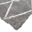 (C131) Grey & White Diamond Tufted Area Rug, 5x7
