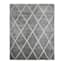 (C131) Grey & White Diamond Tufted Area Rug, 8x10