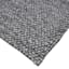 (B771) Crosby St. Gravel Grey Textured Area Rug, 5x7