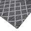 (B772) Found & Fable Tribal Grey Diamond Design Area Rug, 5x7