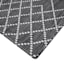 (B772) Found & Fable Tribal Grey Diamond Design Runner, 2x6