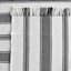 (D551) Honeybloom Flatweave Ivory & Black Striped Area Rug, 5x7
