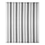 (D551) Honeybloom Flatweave Ivory & Black Striped Area Rug, 8x10