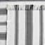 (D551) Honeybloom Flatweave Ivory & Black Striped Area Rug, 8x10