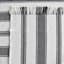 (D551) Honeybloom Flatweave Ivory & Black Striped Runner, 2x7