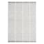(D552) Honeybloom Flatweave Ivory & Beige Fringe Area Rug, 5x7
