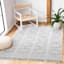 (D552) Honeybloom Flatweave Ivory & Beige Fringe Area Rug, 5x7