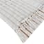 (D552) Honeybloom Flatweave Ivory & Beige Fringe Area Rug, 8x10