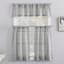 Ellard Grey Tier Curtain Panel Set, 54x36