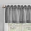 Paige Grey Tier Curtain Panel Set, 64x36