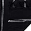 (D582) Honeybloom Black Striped Woven Accent Rug, 2x4