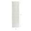 (B813) Ivory Diamond Tufted Shag Runner, 2x7