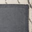 (C189) Crosby St. Ivory Geometric Shag Area Rug, 5x7
