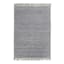 (B799) Crosby St. Grey Herringbone Area Rug, 5x7