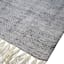 (B799) Crosby St. Grey Herringbone Area Rug, 5x7