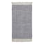 (B799) Crosby St. Grey Herringbone Accent Rug, 2x3