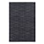 (A481) Crosby St. Black Geometric Line Area Rug, 5x7