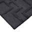 (A481) Crosby St. Black Geometric Line Runner, 2x6