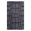 (A481) Crosby St. Black Geometric Line Accent Rug, 2x4