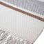 (B801) Honeybloom Ivory Striped Accent Rug, 2x3