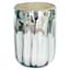 Silver Mercury Glass Hurricane Vase, 8"