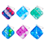 2-Pack Pop! Mini Toy Keychain, Assorted Styles