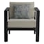 Soho Outdoor Collection Black Steel Seating Chair