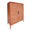 Honeybloom Wooden & Rattan Door Cabinet