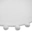Tiny Dreamers Ivory Round Pom-Pom Accent Rug, 3'