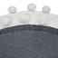 Tiny Dreamers Ivory Round Pom-Pom Accent Rug, 3'