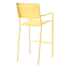 Sunny Club Light Yellow Textilene Stackable Outdoor Barstool